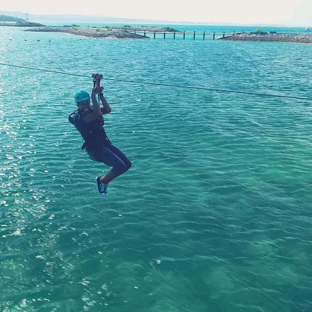 Ziplining!  Sheraton Okinawa Sun Marina 