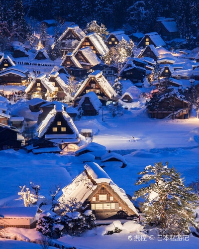 雪昏れて…飛騨白川郷にて 2025年白川郷ライトアップ日帰りツアー】高山白川郷合掌村｜飛騨