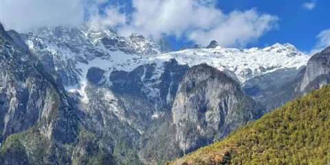 香格里拉大峽谷巴拉格宗景區-迴音壁