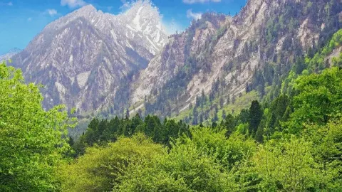天空的寨子原生态石板烤肉 in 주자이거우