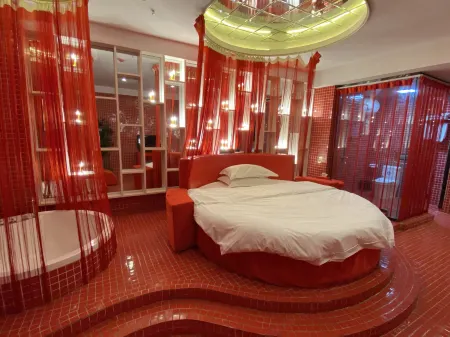 Weinan Takenianhua Theme Apartment Отели рядом со станцией Junan Railway Station