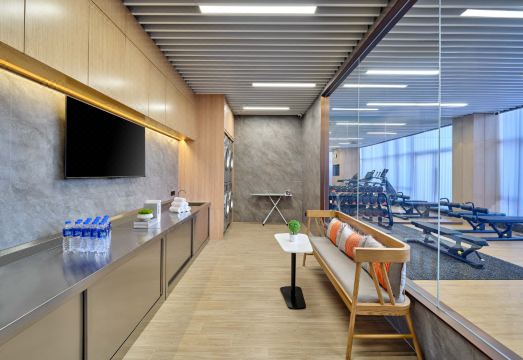 현대적인 호텔 복도