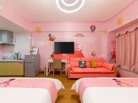 明廷主题公寓(广州融创文旅城店) - 粉红佩奇主题双床房