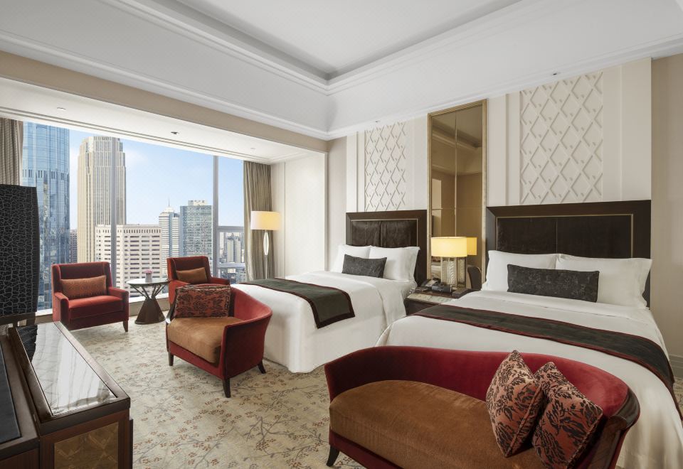 더 세인트 레지스 청두의 럭셔리한 객실 인테리어