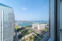 Yunhai Classic Seascape Apartment (Rizhao Wankou Lighthouse Square Store) - Meerblick