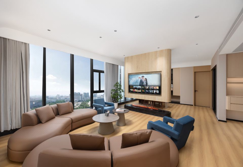 호텔 프런트 데스크 직원의 모습