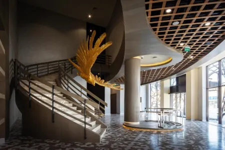 KARAVANSARAY Turkistan Family Hotel - Free FLYING THEATRE Entrance Отели рядом с достопримечательностью «Мавзолей Ходжи Ахмеда Ясави»