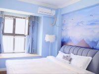 固安苹果公寓 - 蓝色清新主题大床房