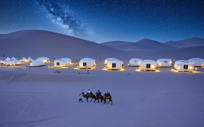 Mingshashan Shashan Campsite Hoteles cerca de Yueya Spring