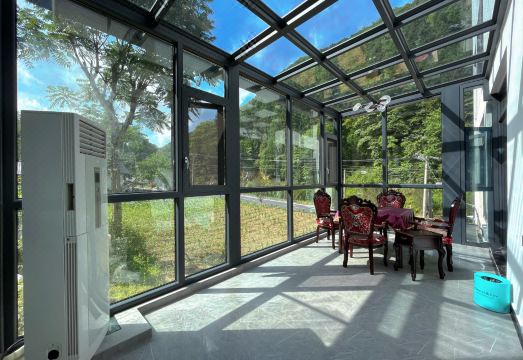 숙소 야외 테라스