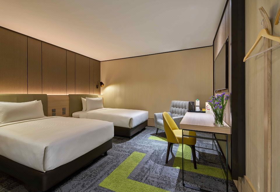 에어로텔 KLIA2의 현대적인 라운지 모습