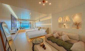 Xiehou Hαlfsea Seaview Beach Smart Homestay