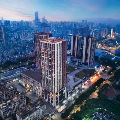 千江嶼·Island｜光影美學·設計師智能飯店（海峽路地鐵站店） 南濱路附近的飯店