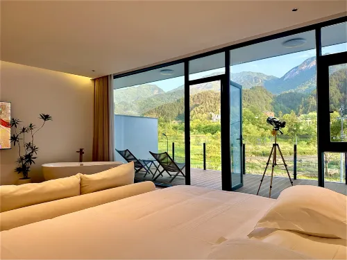 Tiantangzhai Yuexia Mountain Residence courtyard Guesthouse - parking