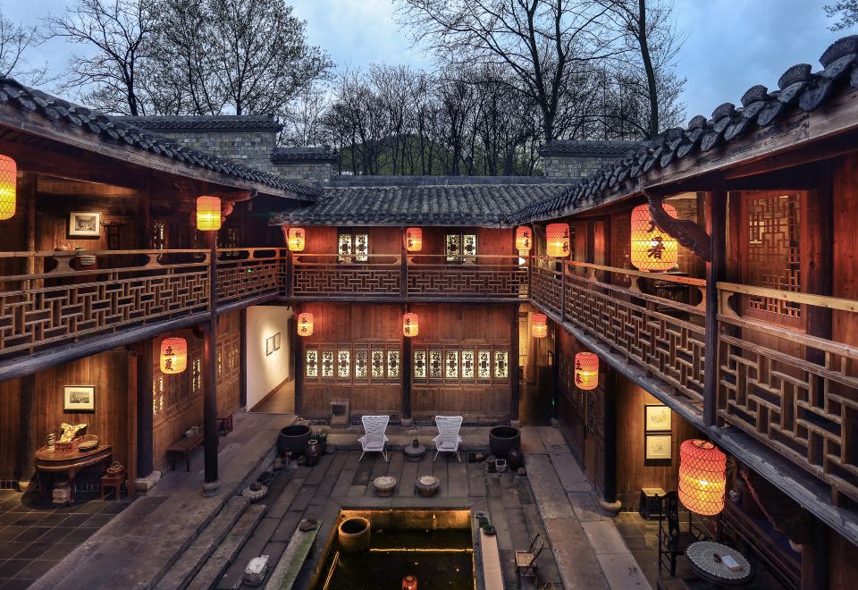 Jiuhua Tianchi Branch의 자연 경관
