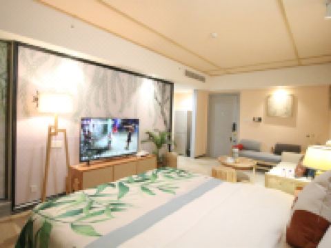 域见度假公寓(佛山美的鹭湖店) - 鹭湖轻奢观景大床房