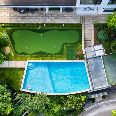 June Bay. sea and sunr i se Golf Pool Seaview Villa (Zhujiajian Nansha Store)