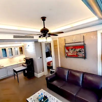 Jinshi International Apartment (Nantong New District Conference Center) โรงแรมใกล้ห้องสมุดหนานทง