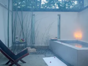 Emei Mountain and Courtyard. Jingzhu Shiguang Hot Spring Hotel