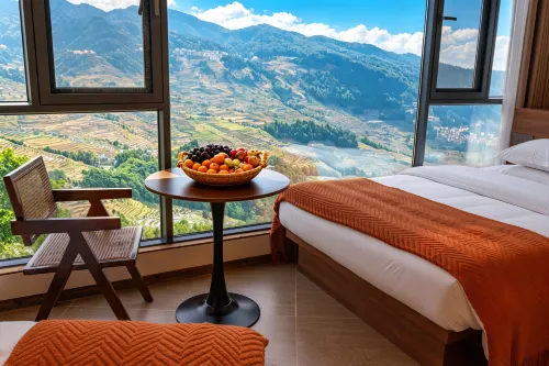 Yuanyang Yunshang Hetian | Duoyishu Panoramic Terraced Field & Sea of Clouds View Homestay - parking