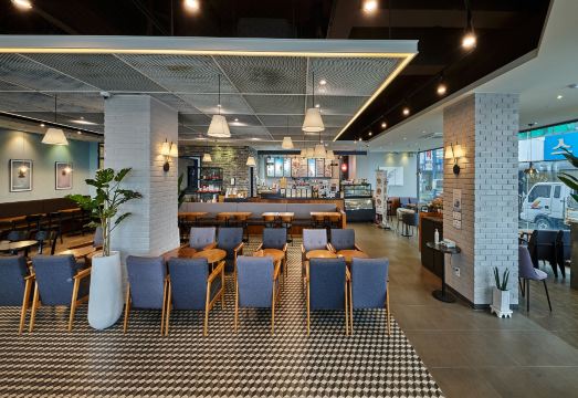 낙산 해변의 아름다운 일출 전경