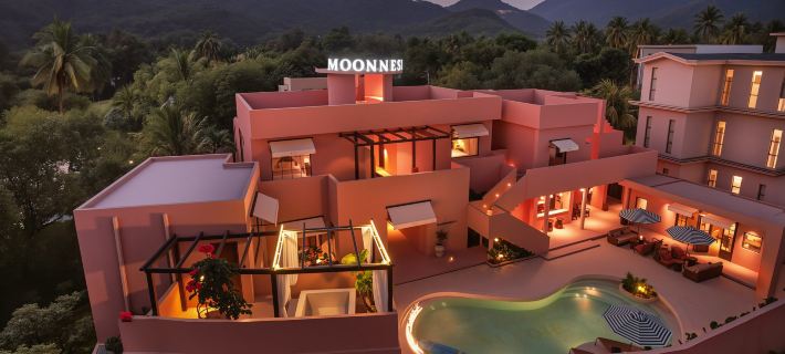 Yuexi Bay South France Moroccan Private Hot Spring Vacation Apartment Hotels in Wanning
