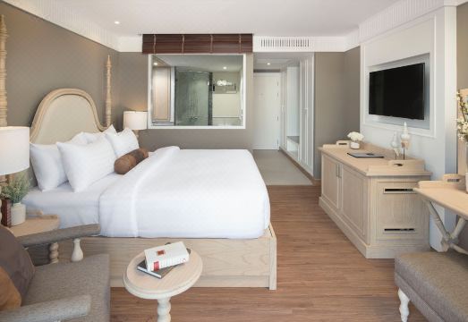 카사 비마야 리버사이드의 테라스에서 보이는 강변 야경