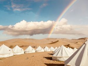 Camel Meng desert camping base in Dunhuang
