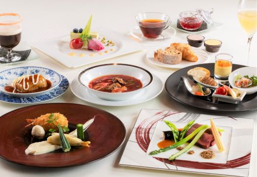 라 비스타 구싸스 힐스의 석식 가이세키 요리