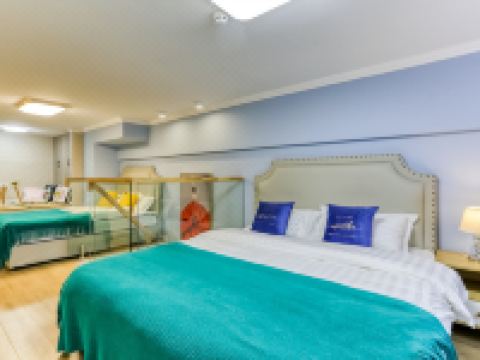 欧圣兰廷度假公寓(青岛会展中心店) - Loft缤纷青城双大床房