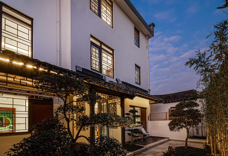 GuSu Yard CangXi Mansion의 전통적인 입구