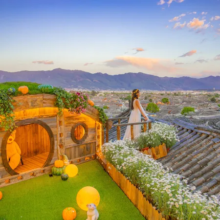 LS Inn(Lijiang Liangsu)-Panoramic night view of ancient town