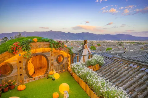 LS Inn(Lijiang Liangsu)-Panoramic night view of ancient town - romantici