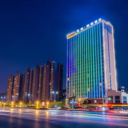Hanshe Meisu Hotel (Wanda Branch, Luohe West High-Speed Rail Station) Отели в г. Луохэ