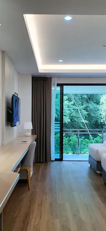 ห้องดีลักซ์เตียงแฝดพร้อมวิวสวน