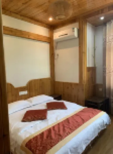 Wood Floor of Farmhouse Restaurant in Hongcun