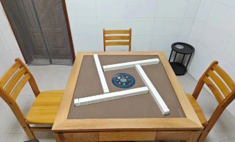 There is a small courtyard homestay