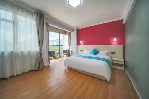 Heyuan Qingxuan Apartment - غرفة مطلة على الجبل