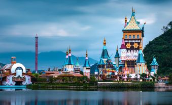 Yingdeo garden heart flower town chocolate kingdom fashion hot spring villa