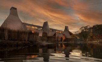 The hotel is situated in a unique setting and features a private pool at Hoshino Resorts KAI Poroto