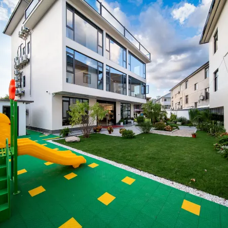 Front Garden and Back Residence