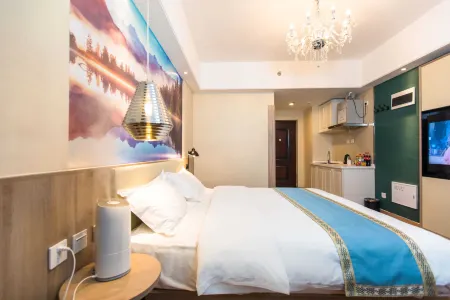 Lanshe ImpressionApartment (Siping Wanda Plaza) Отели в г. Сыпин