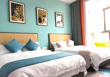 Hanyuan Huajian Slow Su Отели рядом с достопримечательностью «Jiuxiang Ancient Town»