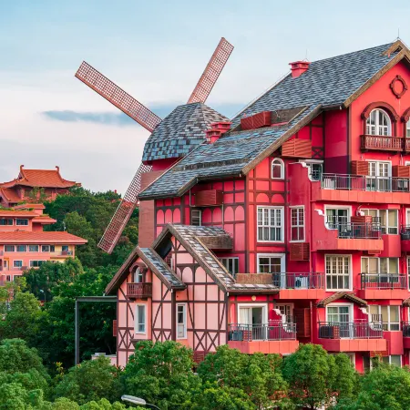 Hundred-Mu Flower Sea Windmill Suite Homestay (Heyuan Bavaria)