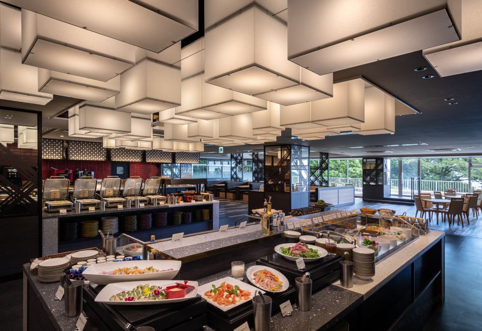 기리시마 고쿠사이 호텔의 온천 풍경