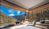 Siguniang Mountain and other winds come to the snow mountain B&B
