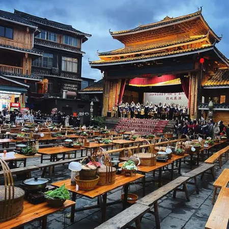 Sanjiang Dongzu Chinese Inn (Chengyang Bazhai Scenic Area)
