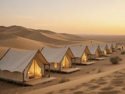 敦煌鳴沙山·野境奢居沙漠酒店 鄰近敦煌明舟一景沙漠露營基地的酒店