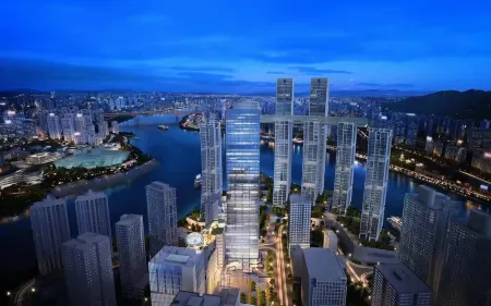 Chongqing Tianlai Yunyun High-altitude River View Hotel (Jiefangbei Raffles City Branch) Отели рядом с достопримечательностью «Lanyuan»