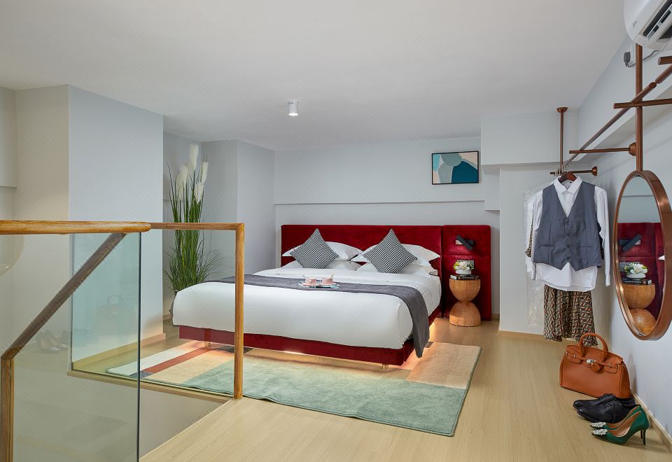 보크 신주 부티크 레지던스의 거실 공간